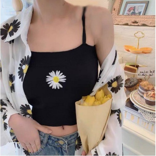 [SALE] iseven p TANKTOP CROP DAISY