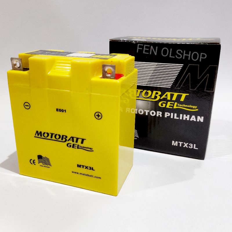 AKI ECU kering Motobatt Ninja R/RR Satria hiu (2tak)