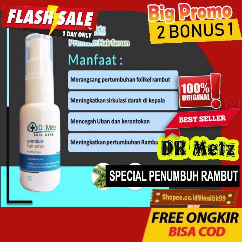 Penumbuh Rambut Dr Metz Ampuh Atasi Rambut Uban Dan Rambut Rontok - Hair Serum Dr Metz Original