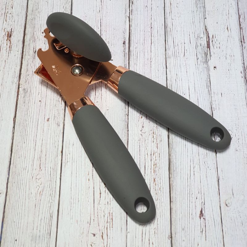 Can opener Rose Gold silicone handle / pembuka kaleng / botol