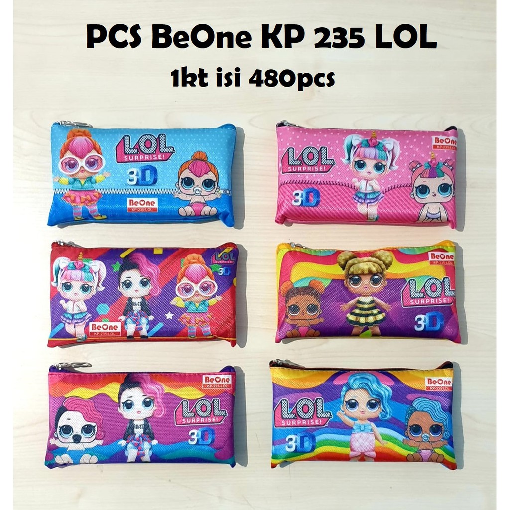

Tempat Pensil Kotak Pensil Kain LOL BE-ONE KP-235 (P 20 cm x T 11 cm)