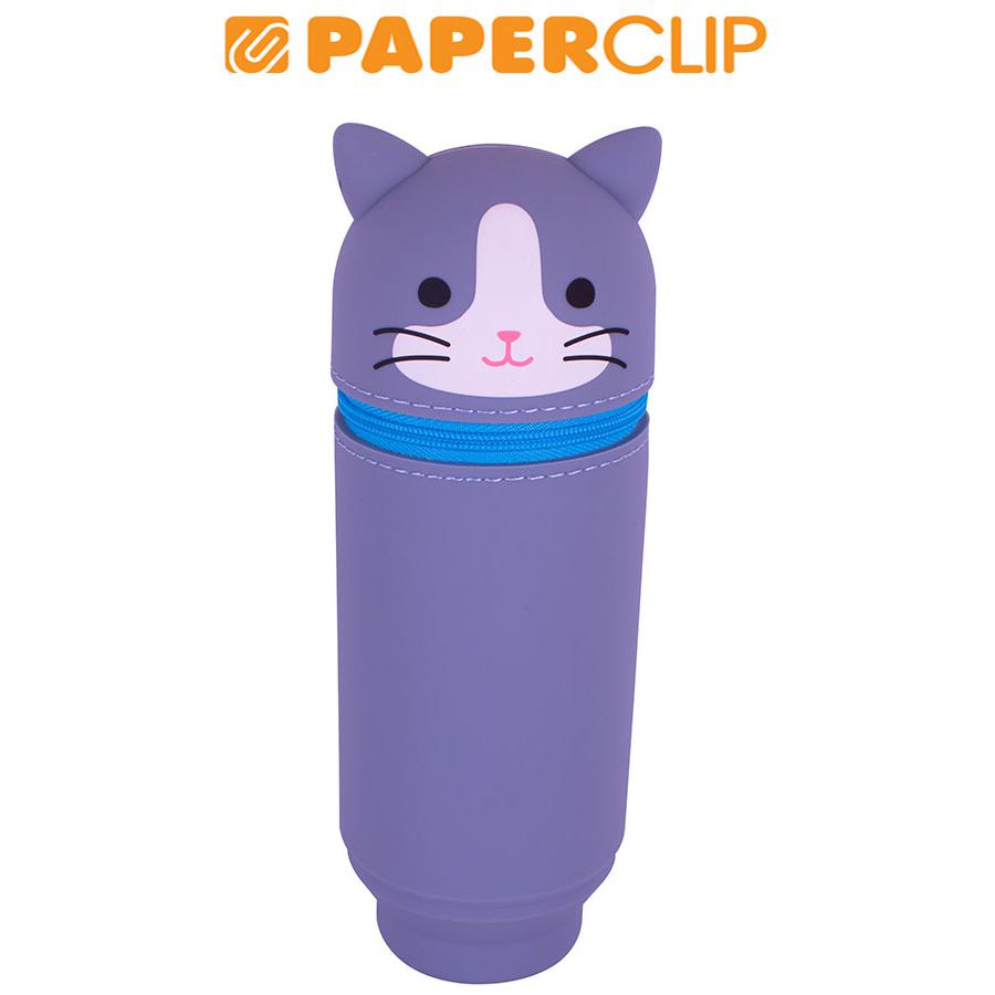 

PEN CASE/ TEMPAT PENSIL PUNILABO GREY CAT A-7714