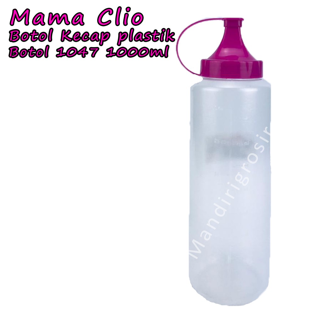 Botol Kecap plastik *Mama Clio * Pink 1047 * 1000ml