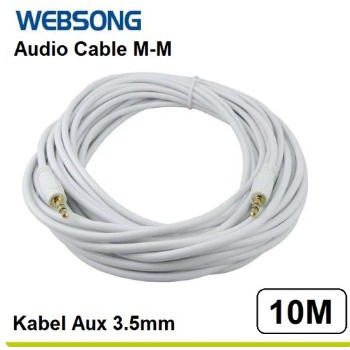 ORI - (READY) Kabel Audio Aux 3.5mm 10M / Mini Stereo Cable 10 meter