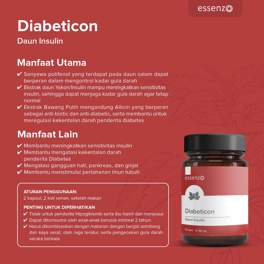 Essenzo Diabeticon Obat Diabetes Indonesia