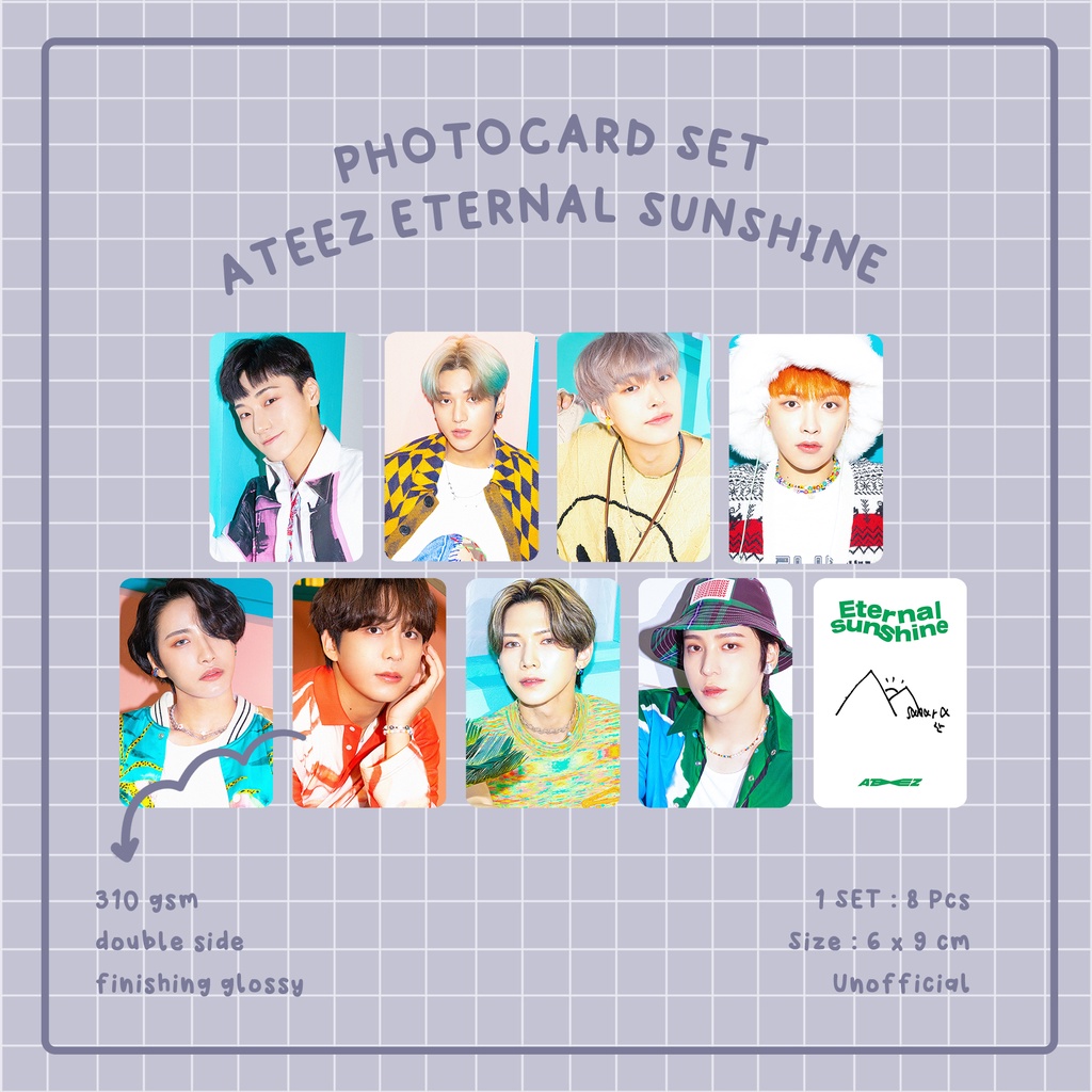 Photocard Ateez Eternal Sunshine Dejavu I Unofficial Photocard