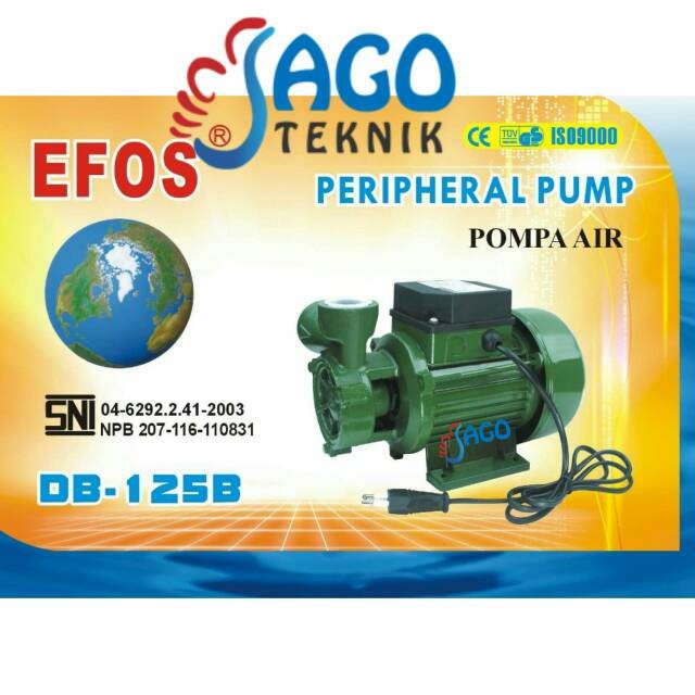 POMPA AIR SANYO EFOS DB125 B DB 125 DB-125 DB125B TERMURAH