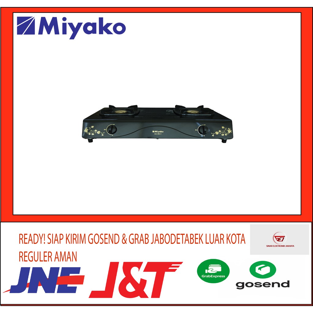 Miyako KG 302C/ 502C . Kompor Gas 2 Tungku Kuningan. Baru&amp;Bergaransi Resmi