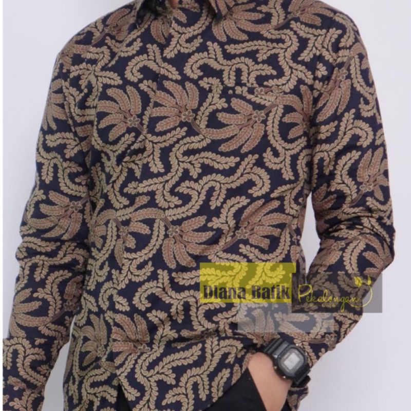 GROSIR Baju Batik Pria Gus Azmi Syubbanul Muslimin Hadroh Azzahir Santri muslim, Modern Lengan Panjang