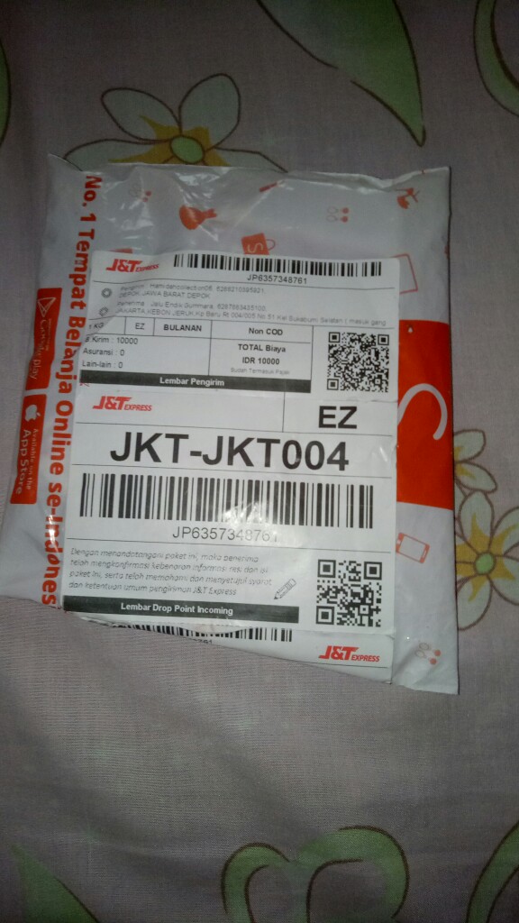 Masker Bordir Ranting Bunga Pink