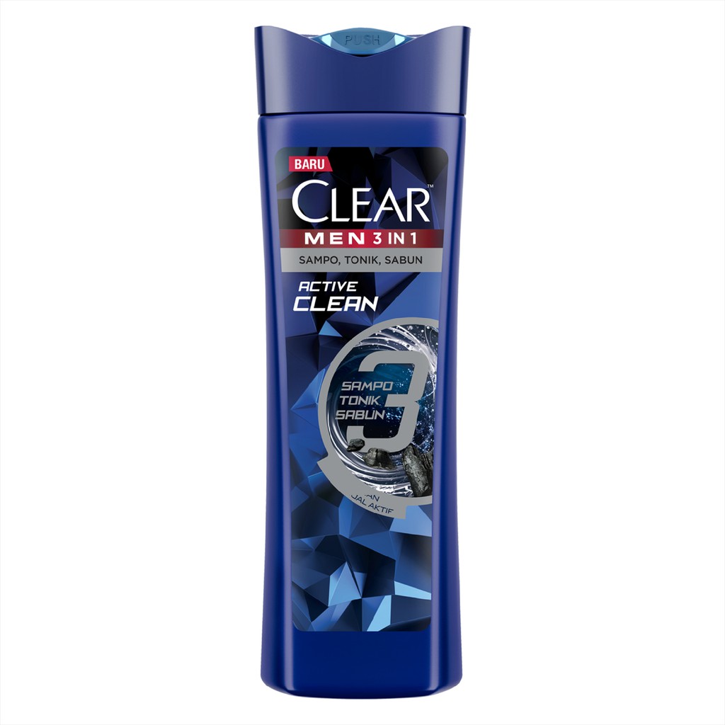 Clear Shampo 3 in 1 active clean 160 ml