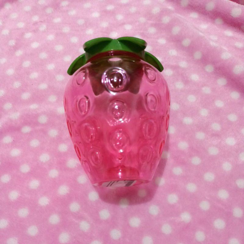 BOTOL MINUM STRAWBERRY TEMPAT MINUM UNIK-Merah