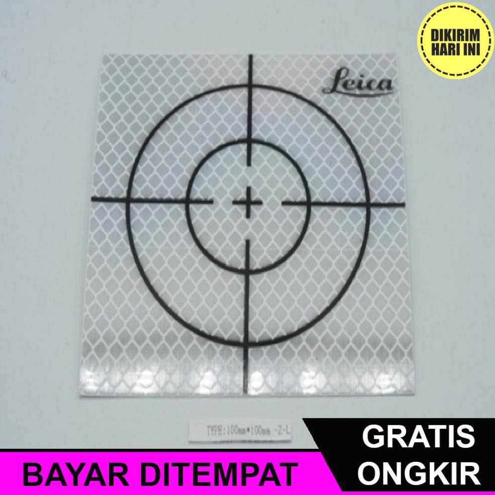 

(BAYAR DITEMPAT) LD5630 REFLECTOR 100X100MM 10X10 CM SHEET SILVER - SURVEY STICKER TARGET - STIKER