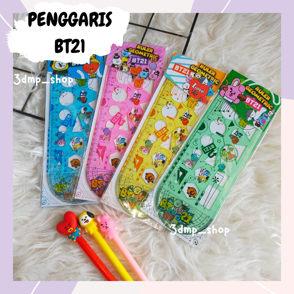 Penggaris Geometri BT21 BTS KPOP