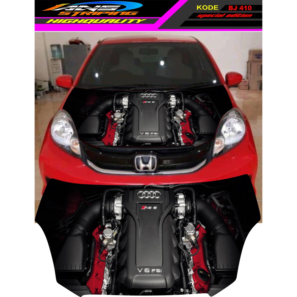 DECAL MOBIL STIKER KAP MOBIL BRIO, AGYA, JAZZ, AVANZA, INOVA / DECAL STIKER CUP KAP MOBIL / STIKER