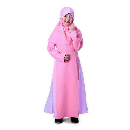 Baju Muslim Gamis Anak Perempuan Balotelly Garis Cantik