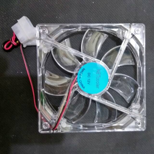 Fan Casing 12Cm-Transparan +Lampu led