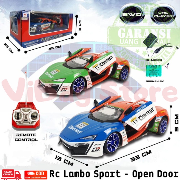RC Mobil Sport Lamborghini Besar Bisa Buka Pintu Otomatis RADAR RDR079