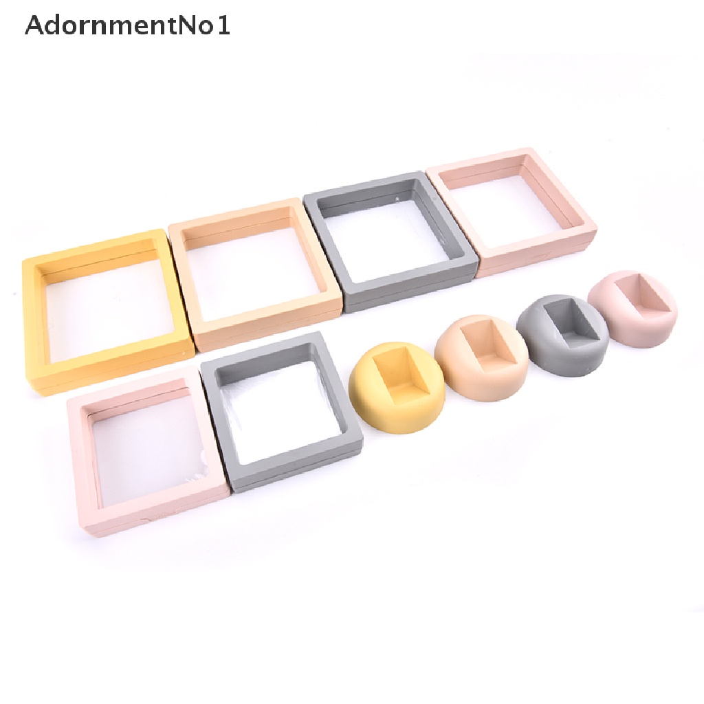 [AdornmentNo1] PE Film Brooch Coin Gems Jewelry Dustproof Suspended Floating Ring Storage Box [new]