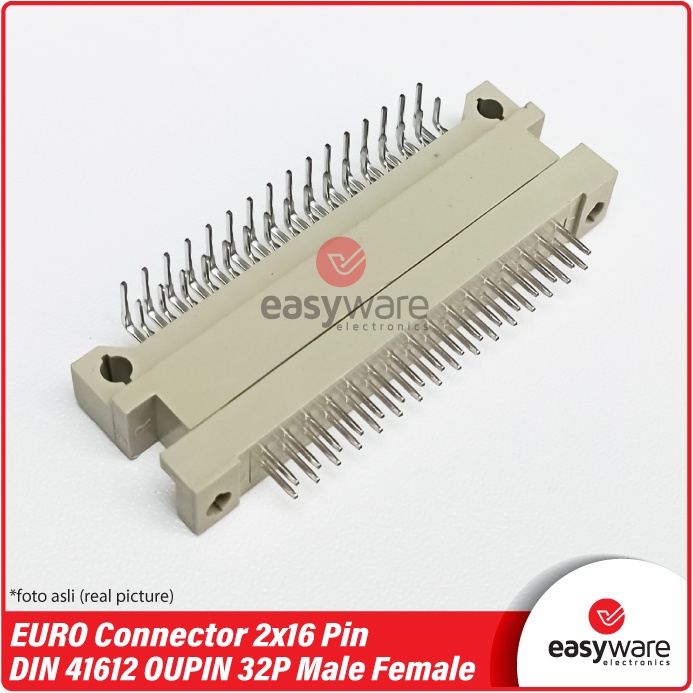 DIN 41612 EURO Connector OUPIIN 32pin 2x16 Pin Male Female