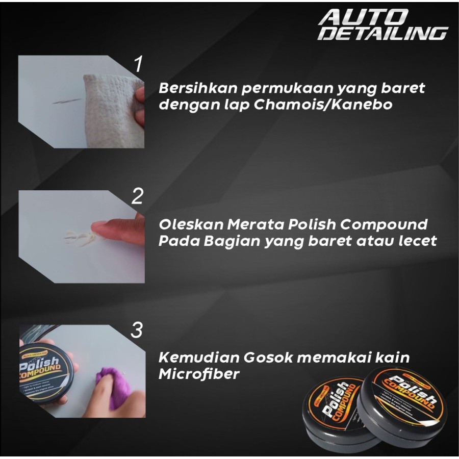 Auto Detailing Body Compound Penghilang Baret Mobil 100Gr