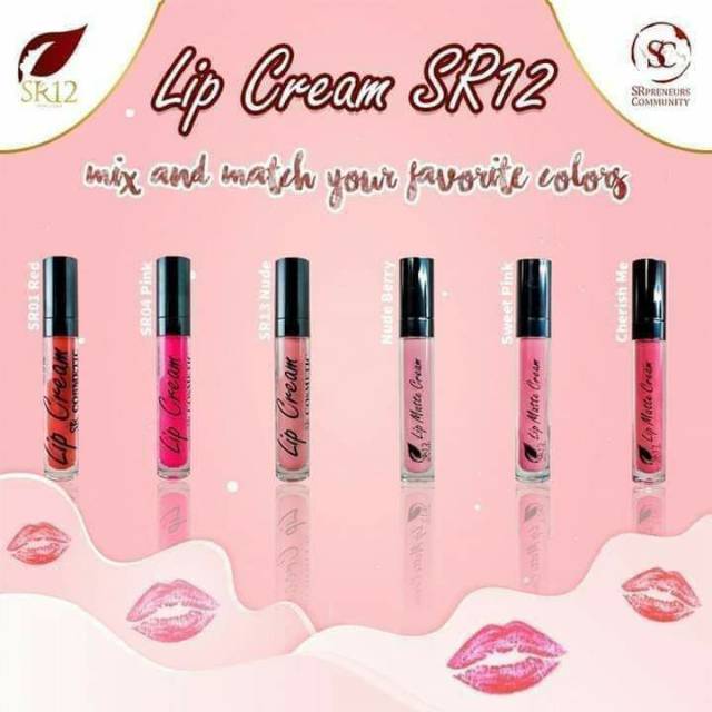 LIP CREAM SR12 / MATTE / LIPSTIK / TINT