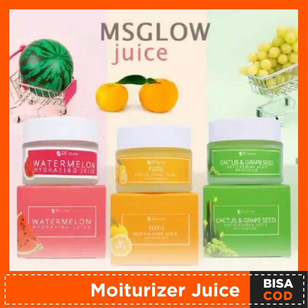 MS Glow Moisturing Juice Moisturizer Juice Water Melon Yuzu Cactus Grape Seed