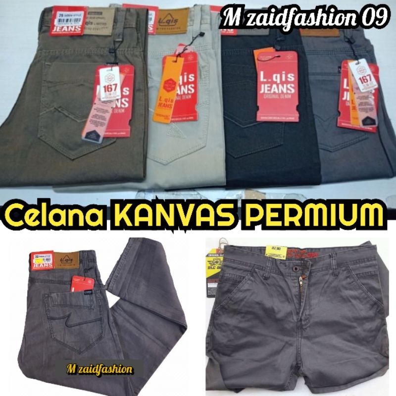 CELANA PANJANG KANVAS PRIA CASUAL | ORIGINAL PREMIUM |NEW_LQIS size 28-38
