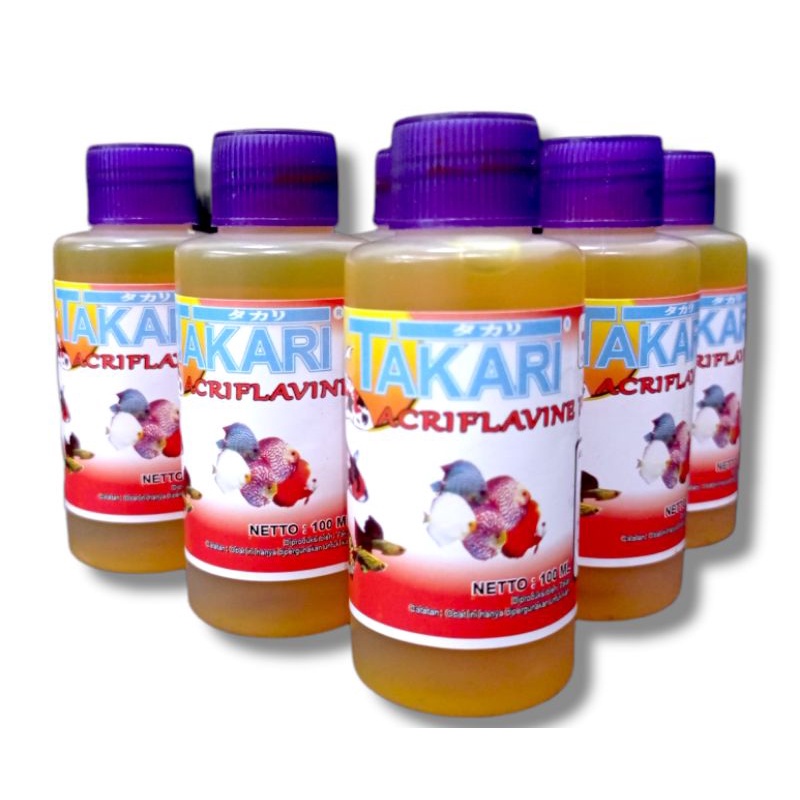 OBAT IKAN LUKA JAMUR VIVIAN/TAKARI/AQURA/KIYOSAKI/SP ACRIFLAVINE 100ml