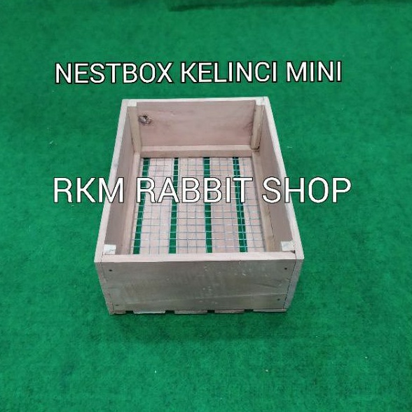 NESTBOX Kotak Beranak Kelinci Mini Holland Lop, Lion Head & Nederland Dearf