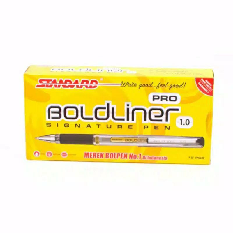 

Pulpen Standard Pen BoldLiner PRO 1.0mm (satuan) bolpen / ballpoint / bolpoin / pena / bolpoint
