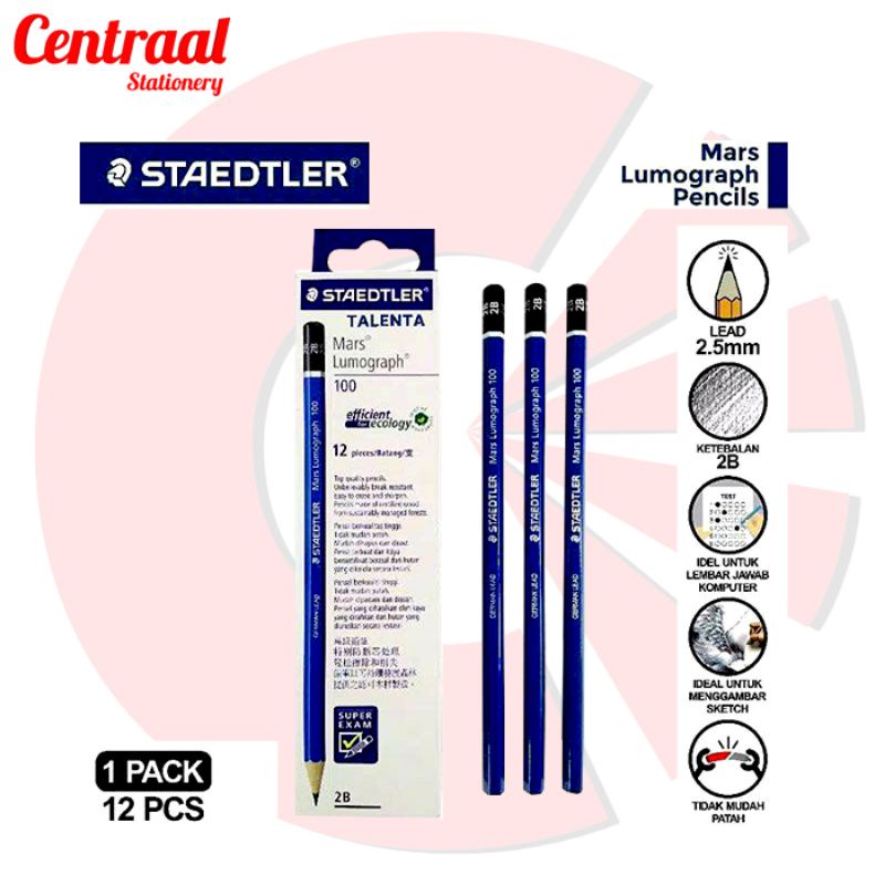 

Pensil 2B Staedler Biru