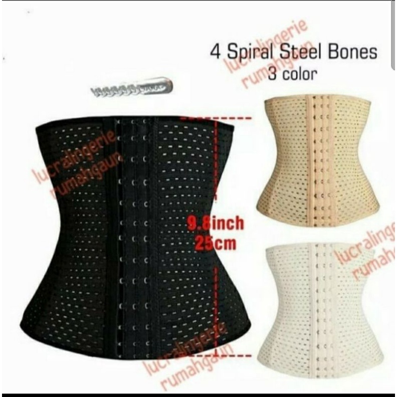 Korset Pelangsing Perut&amp;Pinggang/Corset Waist Trainer 27cm/Size S-5XL