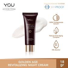 YOU ( Y.O.U ) GOLDEN AGE REVITALIZING NIGHT CREAM 18g