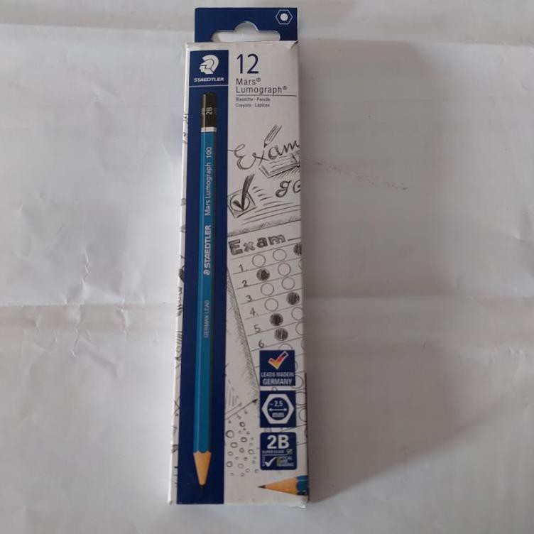 

Fresh⭐ PENSIL 2B STAEDTLER MARS LUMOGRAPH isi 12pcs **