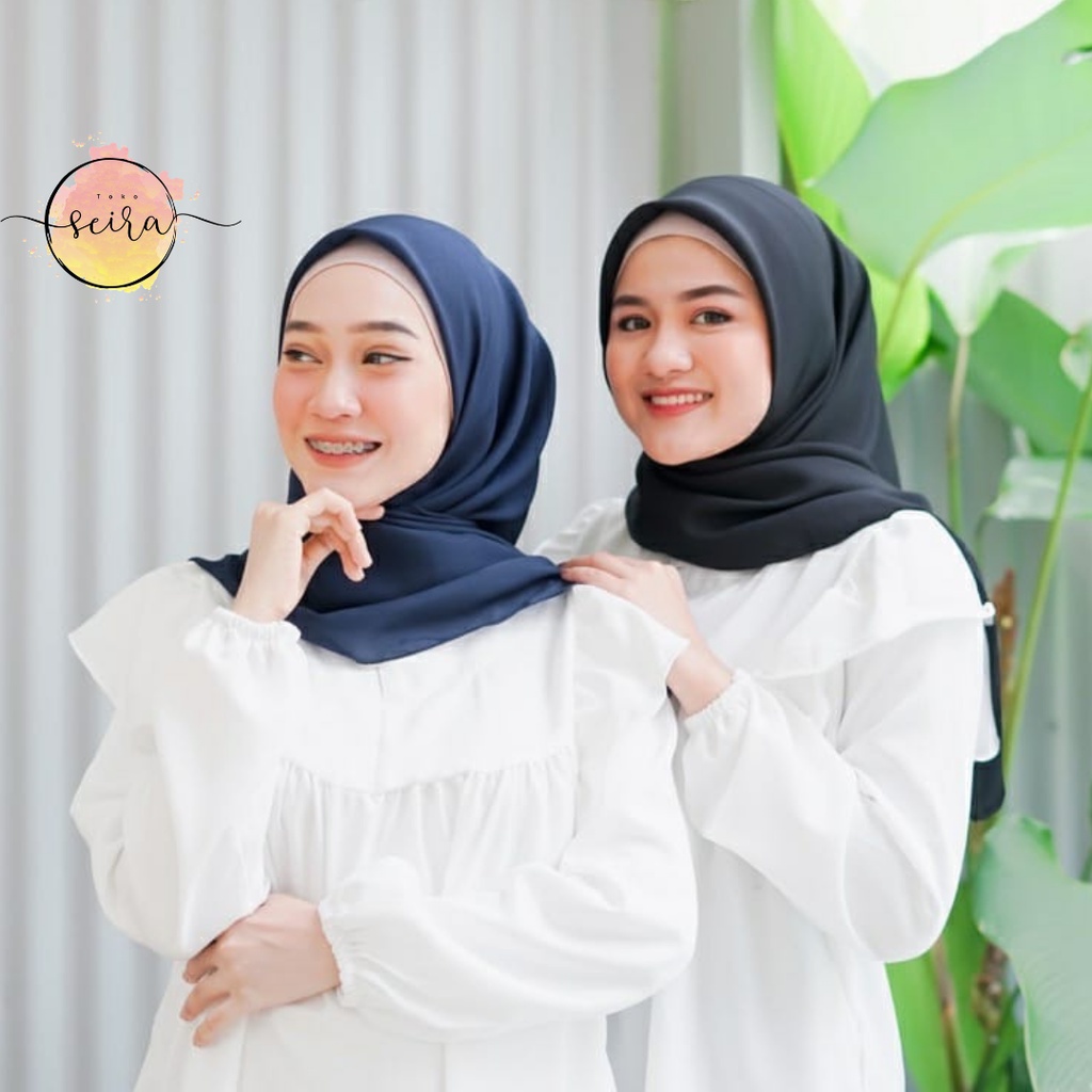 [BISA COD] Bella Square Hijab Segiempat / Kerudung Segi Empat Bella Square / Jilbab Segiempat Bela (Kain Tebal Adem Tidak Menerawang)