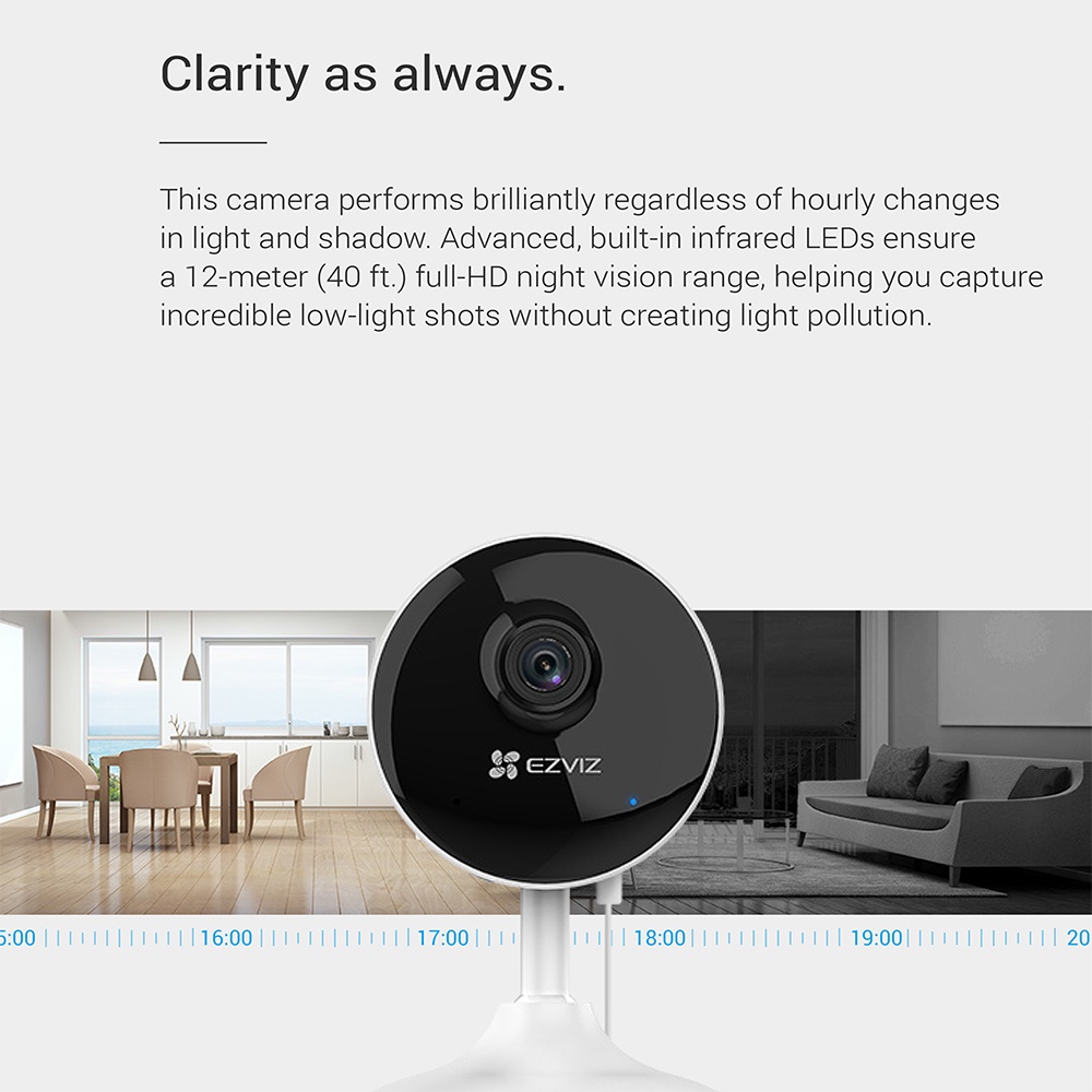 EZVIZ C1C-B 2MP PRO H.265 WIRELESS IP CAMERA 1080P BERGARANSI RESMI