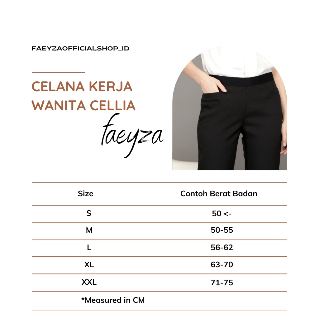 Celana Navy Wanita Merk Cellia Size S M L XL XXL 4L 5L 6L Celana Panjang Wanita Celana Wanita Jumbo Celana Hitam Panjang Wanita Pants Wanita Celana Kerja Wanita Kantor Celana Wanita Kekinian Celana Kulot Wanita Celana Jeans Wanita Legging-7