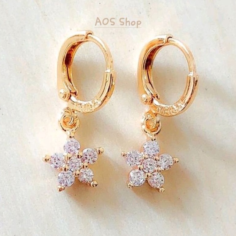 Anting Wanita Model Bintang Gold Xuping