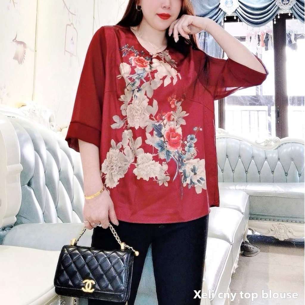 Xeli cny top blouse - Thejanclothes