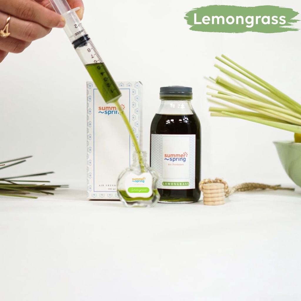 Parfum Mobil Pengharum Ruangan Pewangi Kamar Tidur Harum Summer Spring | Refill Apel | Lemon Grass