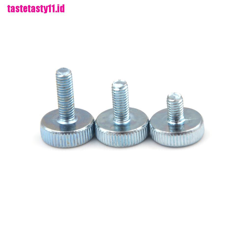 【TTID】10Pcs M3 M4 M5 Knurling Flat Head Knurled Thumb Screw Hand Tighten Screws