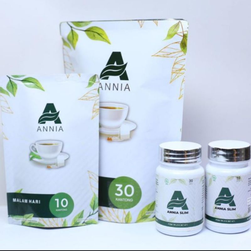 Annia Fast Slim Diet Paket 30hari (30pcs teh + 30pcs Capsul)