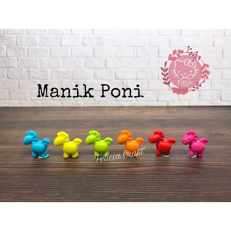 20gr. +/- 28pcs. Manik mote kuda poni mini