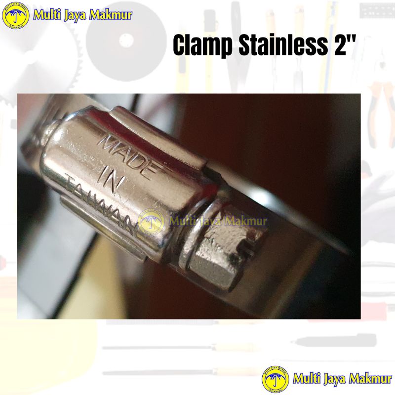 Klem Penjepit Selang/ Clamp Hose 2&quot; Stainless Steel/ Klem murah serbaguna