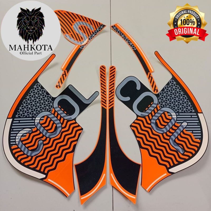 Original Asli Striping Stiker Polet list motor motor honda Scoopy 2021 2022 sporty fashion hitam ore