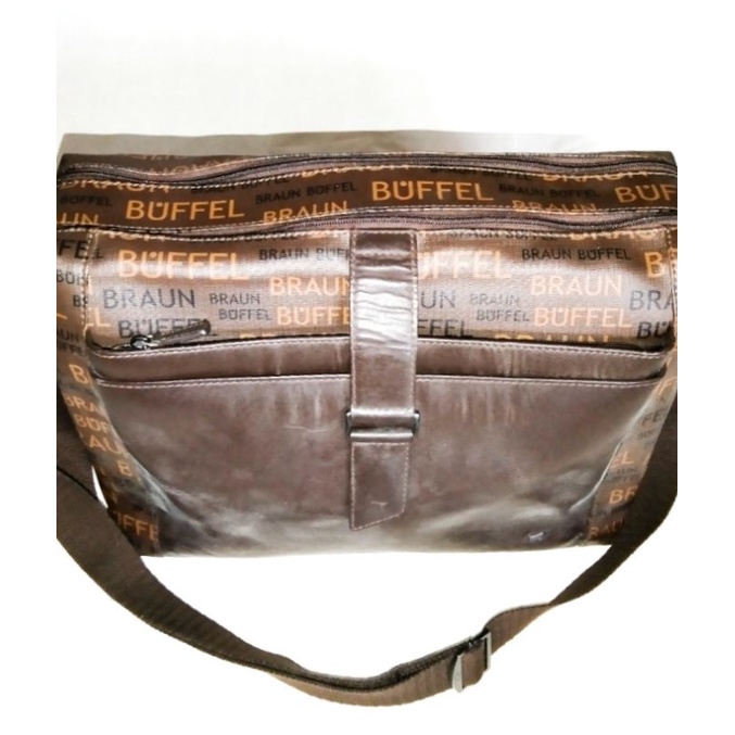 Preloved Braun Buffel, Unisex, Sling Bag, Koleksi Pribadi..