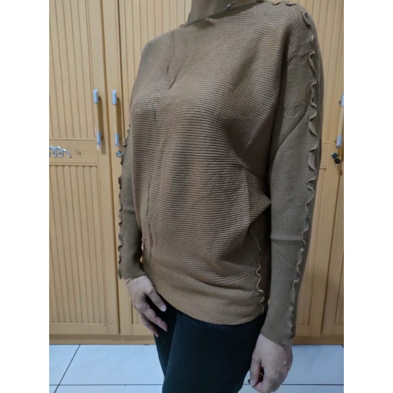 Batwing rajut Pinkdose