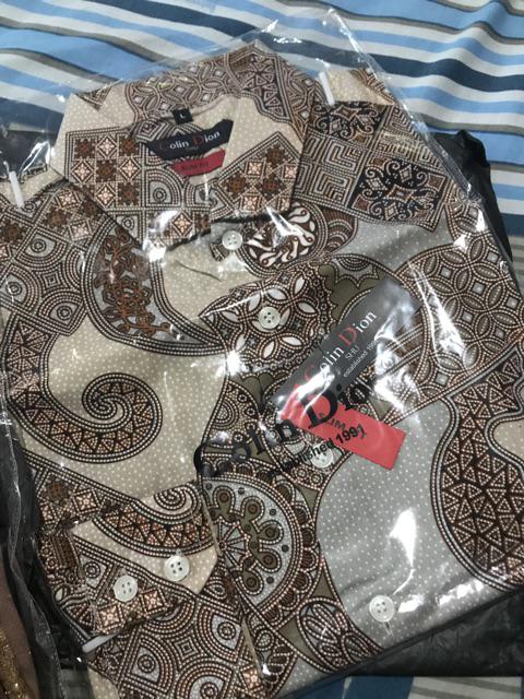 Kemeja Batik Pria Slim Fit Lengan Panjan Batik Pria Solo Original Colindion Cbl1092