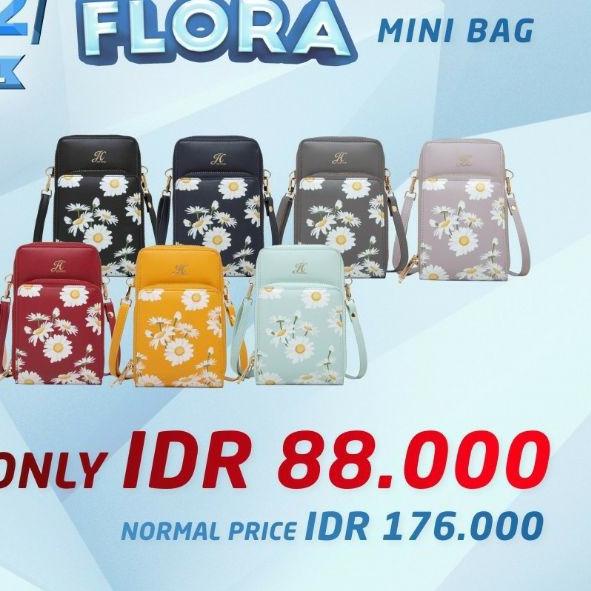 ℗ Flora mini bag Jimshoney 100% original tas selempang wanita flora minibag tas hp realpic ✽